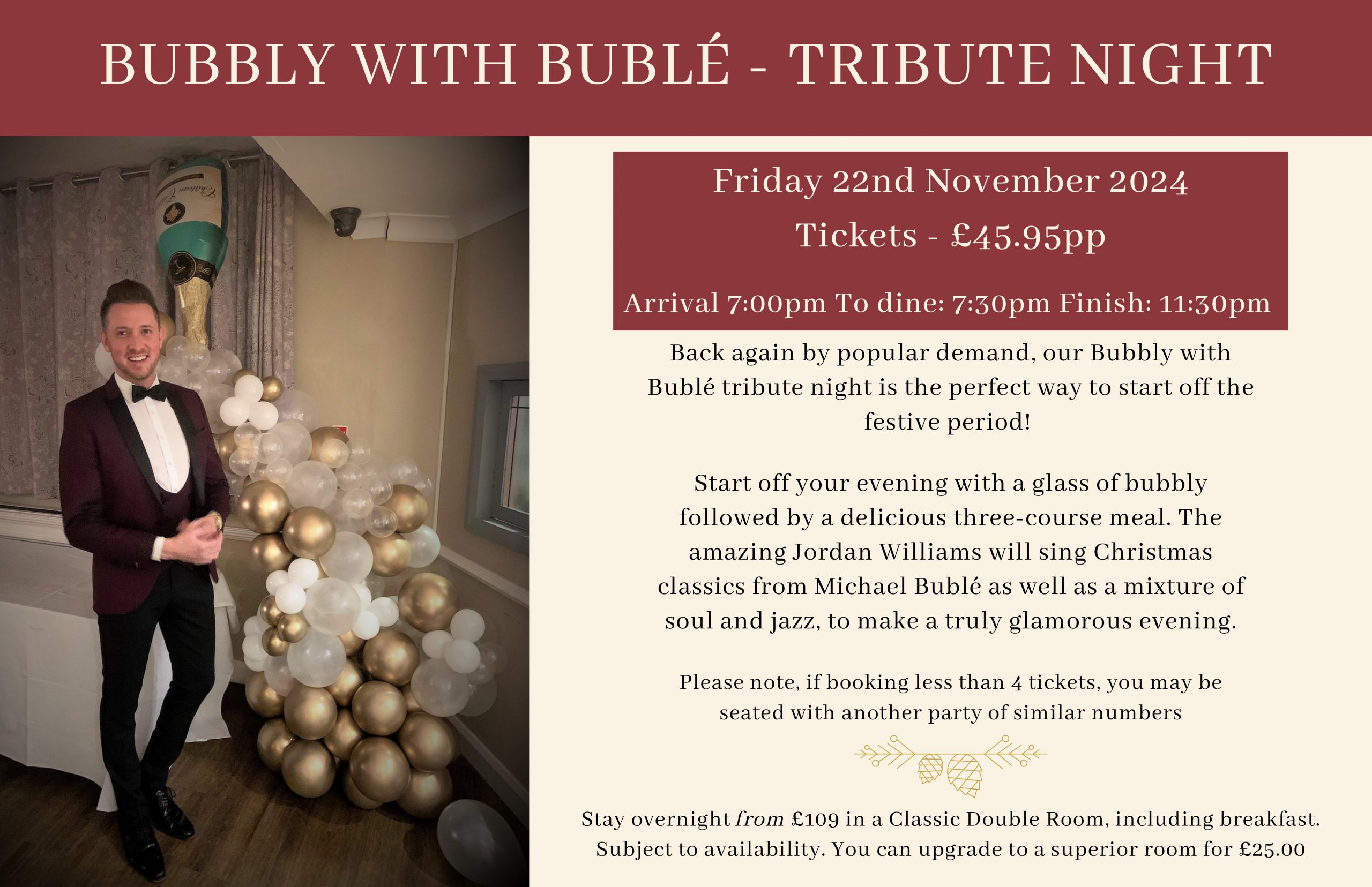 BUBBLY WITH BUBLÉ - TRIBUTE NIGHT