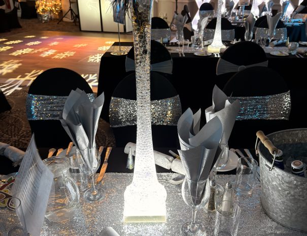 Festive breakfast table at Stone House Hotel